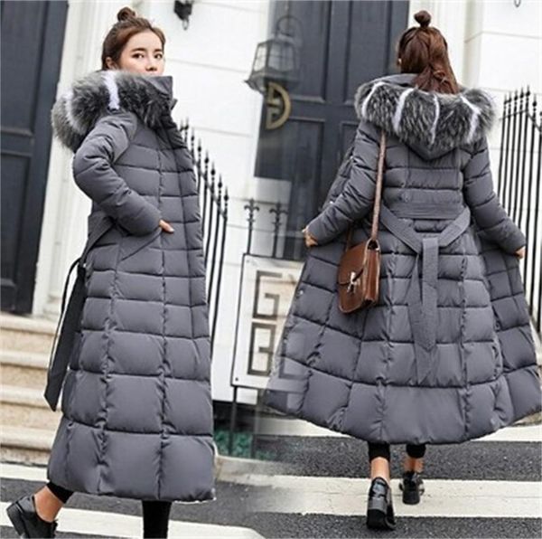 women's down & parkas 2021 winter style big fur collar long over-the-knee thick coat korean slim padded jacket h600, Black
women's down & parkas 2021 winter style big fur collar long over-the-knee thick coat korean slim padded jacket h600, Black