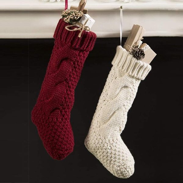 christmas decorations 46cm stockings gift knit santa elk socks xmas lovely bag for children fireplace tree hanging decor
christmas decorations 46cm stockings gift knit santa elk socks xmas lovely bag for children fireplace tree hanging decor