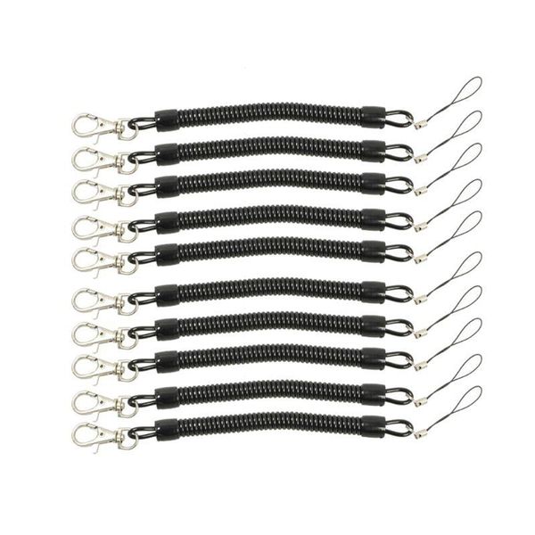 keychains 2021 10pcs black coil springs keychain cellphone snap hook holder retractable cord key chain with lobster clasp, Silver
keychains 2021 10pcs black coil springs keychain cellphone snap hook holder retractable cord key chain with lobster clasp, Silver
