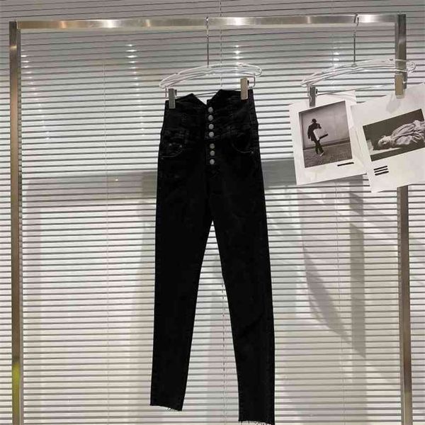winter women's jeans fashion single row metal button high waist slim plush casual denim pencil pants rd773 210427, Blue
winter women's jeans fashion single row metal button high waist slim plush casual denim pencil pants rd773 210427, Blue