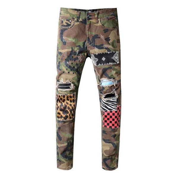brand men's stripe green jeans slim camouflage skinny holes patchwork stretch denim jeans pants for man big size 40 596 model 210622, Blue
brand men's stripe green jeans slim camouflage skinny holes patchwork stretch denim jeans pants for man big size 40 596 model 210622, Blue
