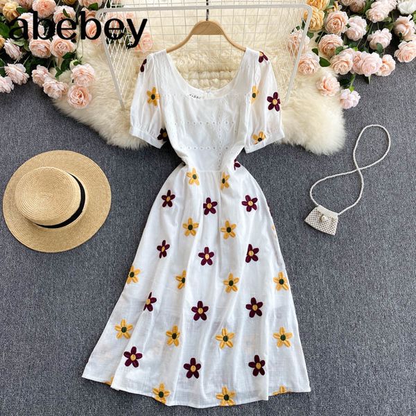 women french floral dress sweet puff sleeve square collar a-line summer bohemian print holiday beach midi 210512, Black;gray
women french floral dress sweet puff sleeve square collar a-line summer bohemian print holiday beach midi 210512, Black;gray