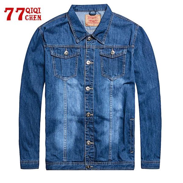 men's jackets 2021 washed denim jacket men plus size 6xl 7xl spring casual coat male slim turndown collar jean hombre, Black;brown
men's jackets 2021 washed denim jacket men plus size 6xl 7xl spring casual coat male slim turndown collar jean hombre, Black;brown