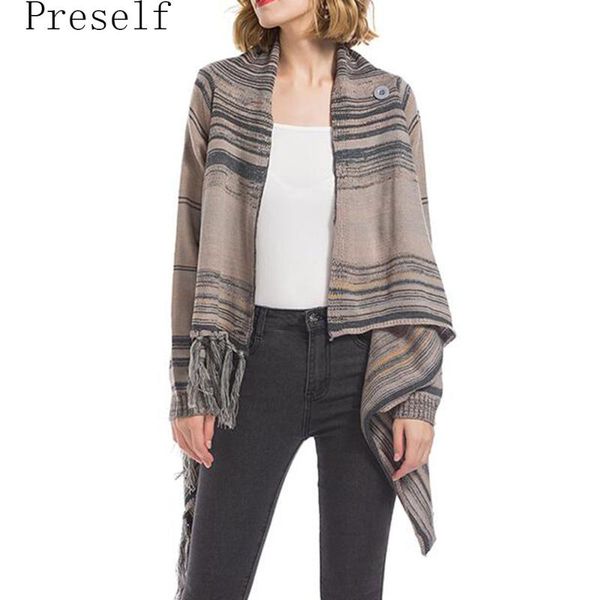 women's sweaters preself autumn women casual fashion loose long sleeve splice button sweater irregular stripe tassel knitwear, White;black
women's sweaters preself autumn women casual fashion loose long sleeve splice button sweater irregular stripe tassel knitwear, White;black