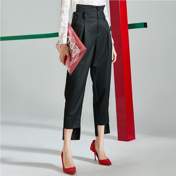women's pants & capris 2021 arrival solid color high waist women fashion casual slim, Black;white
women's pants & capris 2021 arrival solid color high waist women fashion casual slim, Black;white
