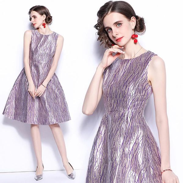 casual dresses simgent sleeveless dress women summer a line jacquard elegant party vestidos robe femme jurken 2021 sg14287, Black;gray
casual dresses simgent sleeveless dress women summer a line jacquard elegant party vestidos robe femme jurken 2021 sg14287, Black;gray