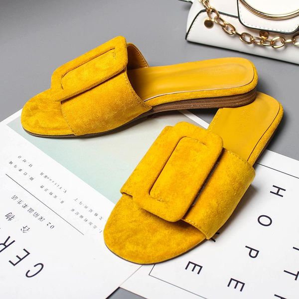 slippers suede buckle summer flats slides women pure modis loafers cozy beach anti-slip wedges open toe babouche shoes woman2021, Black
slippers suede buckle summer flats slides women pure modis loafers cozy beach anti-slip wedges open toe babouche shoes woman2021, Black