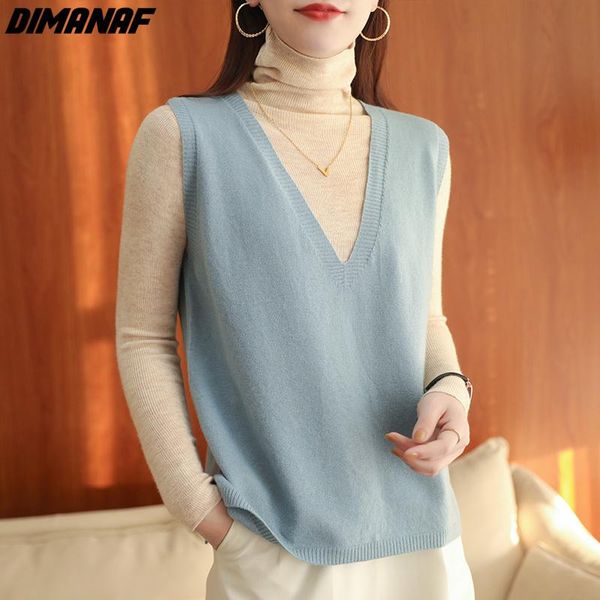 women's sweaters dimanaf autumn winter sweater vest pullovers women v-neck loose casual solid basic lady wool knitted 2021 warm &tees, White;black
women's sweaters dimanaf autumn winter sweater vest pullovers women v-neck loose casual solid basic lady wool knitted 2021 warm &tees, White;black