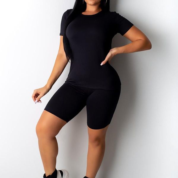 summer solid shorts two piece sets o neck short sleeve black casual rompers neon green club outfits women clothes tracksuits women's, Gray
summer solid shorts two piece sets o neck short sleeve black casual rompers neon green club outfits women clothes tracksuits women's, Gray