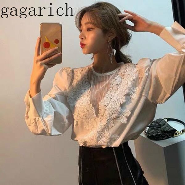 women's blouses & shirts gagarich women fashion blouse korean spring style retro lace joint crew neck hollow out ladies shirt, White
women's blouses & shirts gagarich women fashion blouse korean spring style retro lace joint crew neck hollow out ladies shirt, White