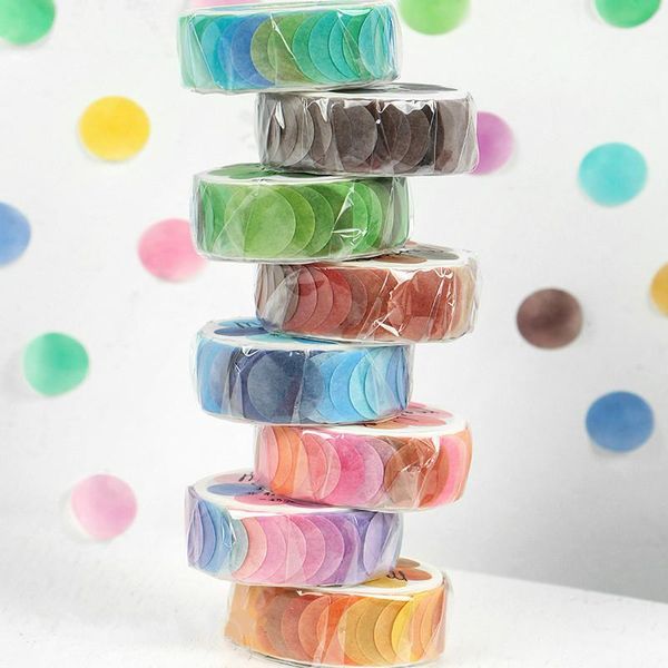 gift wrap 100pcs/roll cute solid color sticker round adhesive stickers scrapbooking writeable stationery diy label diary decor 14mm
gift wrap 100pcs/roll cute solid color sticker round adhesive stickers scrapbooking writeable stationery diy label diary decor 14mm