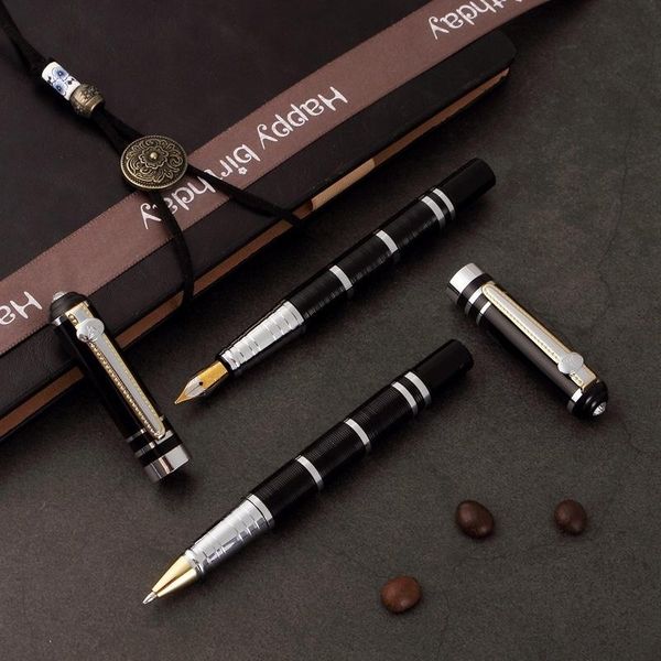 fountain pens metal pen business luxury ballpoint gift set office&school stationery writing soft gold silver nib ink pretty 03954
fountain pens metal pen business luxury ballpoint gift set office&school stationery writing soft gold silver nib ink pretty 03954