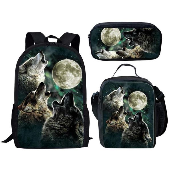 fashion school bags cool animal wolf 3d print bookbags bagpack for teenagers girls boys kids backpacks maletas escolares
fashion school bags cool animal wolf 3d print bookbags bagpack for teenagers girls boys kids backpacks maletas escolares