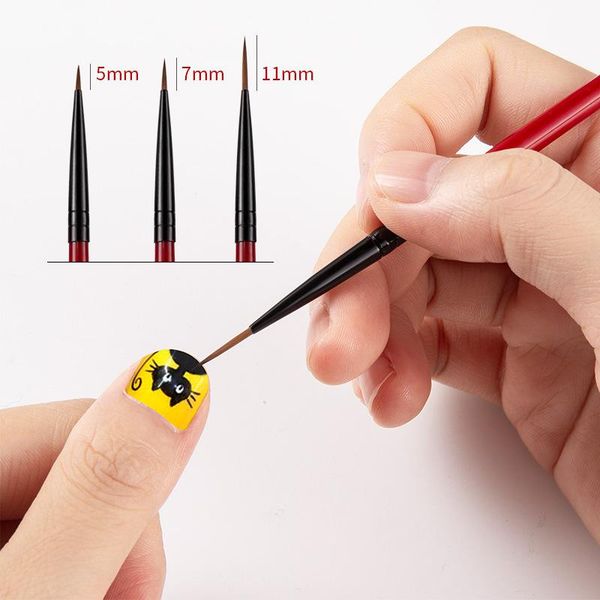 nail brushes 3pcs art liner painting pen 3d tips diy acrylic uv gel drawing kit flower line grid french design manicure tool, Yellow
nail brushes 3pcs art liner painting pen 3d tips diy acrylic uv gel drawing kit flower line grid french design manicure tool, Yellow