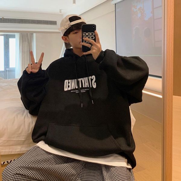 men's hoodies & sweatshirts extfine korean style letter graphic mens hoodeis oversized casual harajuku streetwear hip hop fashion male, Black
men's hoodies & sweatshirts extfine korean style letter graphic mens hoodeis oversized casual harajuku streetwear hip hop fashion male, Black