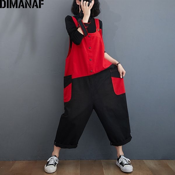 dimanaf plus size women jumpsuits overalls jeans long pants trousers autumn winter streetwear clothing loose casual spliced red 210326, Black;white
dimanaf plus size women jumpsuits overalls jeans long pants trousers autumn winter streetwear clothing loose casual spliced red 210326, Black;white