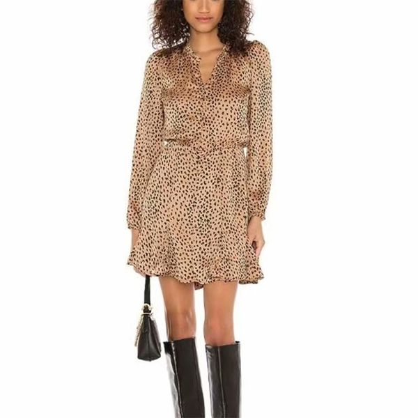 za women summer dresses vintage mini dot vestidos long sleeve female casual elegant 210422, Black;gray
za women summer dresses vintage mini dot vestidos long sleeve female casual elegant 210422, Black;gray