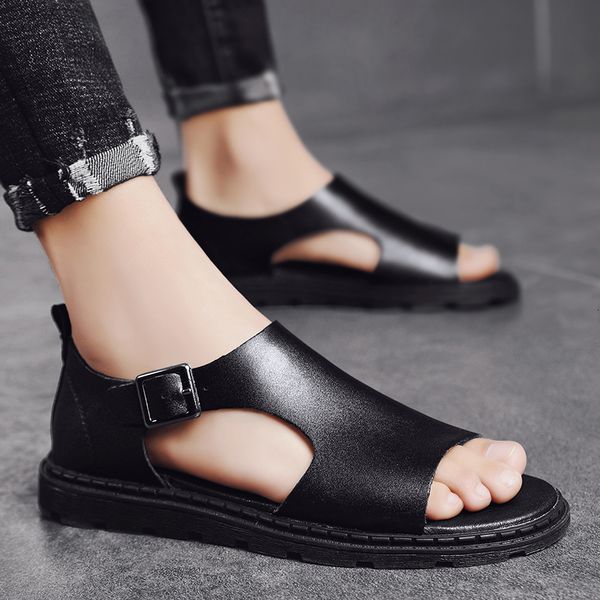 slippers genuine leather flat sandals men summer classic men's soft outdoor beach men roman comfortable shoes atow, Black
slippers genuine leather flat sandals men summer classic men's soft outdoor beach men roman comfortable shoes atow, Black