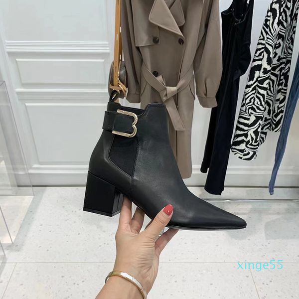 woman classic ankle boots genuine leather temperament leisure lady heel pionted toe slip on elastic fabric roman booties, Black
woman classic ankle boots genuine leather temperament leisure lady heel pionted toe slip on elastic fabric roman booties, Black