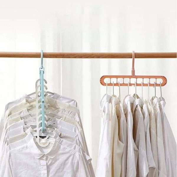 hangers & racks magic hanger multifunctional nine-hole non-slip finishing storage artifact plastic rotating drying rack
hangers & racks magic hanger multifunctional nine-hole non-slip finishing storage artifact plastic rotating drying rack