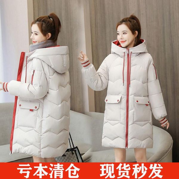 cotton-padded jacket women's mid-length winter clothes korean style loose western fashion all-match padded down & parkas, Black
cotton-padded jacket women's mid-length winter clothes korean style loose western fashion all-match padded down & parkas, Black