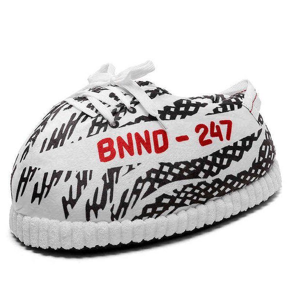 fat shoes lovers cotton slippers winter men's baotou, Black