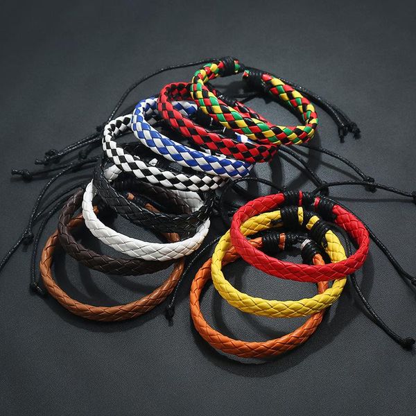 charm bracelets european american fashion jewelry simple pull adjustment men women leather bracele ins wind braided student hand rope, Golden;silver
charm bracelets european american fashion jewelry simple pull adjustment men women leather bracele ins wind braided student hand rope, Golden;silver