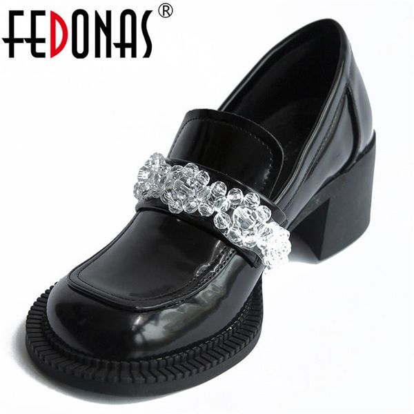 dress shoes fedonas shallow round toe woman 2021 autumn est genuine leather thick heels pumps working basic women, Black
dress shoes fedonas shallow round toe woman 2021 autumn est genuine leather thick heels pumps working basic women, Black