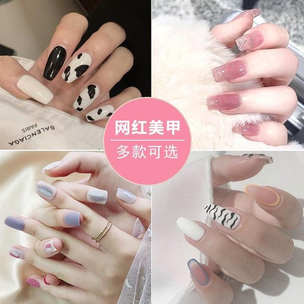 false nails 24pcs cool girls hand decorative with glue full cover detachable designs, Red;gold
false nails 24pcs cool girls hand decorative with glue full cover detachable designs, Red;gold