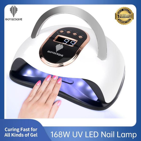 nail dryers goyaesque 168w uv led lamp faster gel dryer light professional polish curing with 4 timmer
nail dryers goyaesque 168w uv led lamp faster gel dryer light professional polish curing with 4 timmer