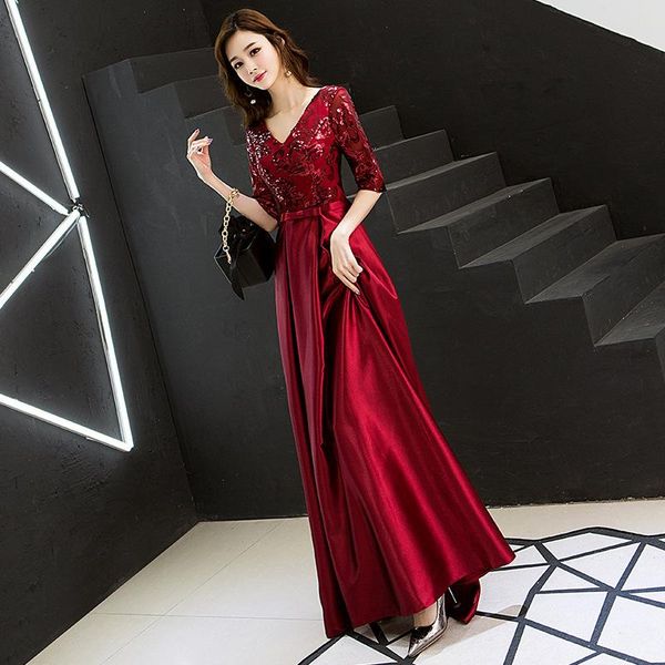 party dress qipao exquisite burgundy female mesh embroidery chinees dresses slim cheongsam appliques evening robes ethnic clothing, Red
party dress qipao exquisite burgundy female mesh embroidery chinees dresses slim cheongsam appliques evening robes ethnic clothing, Red