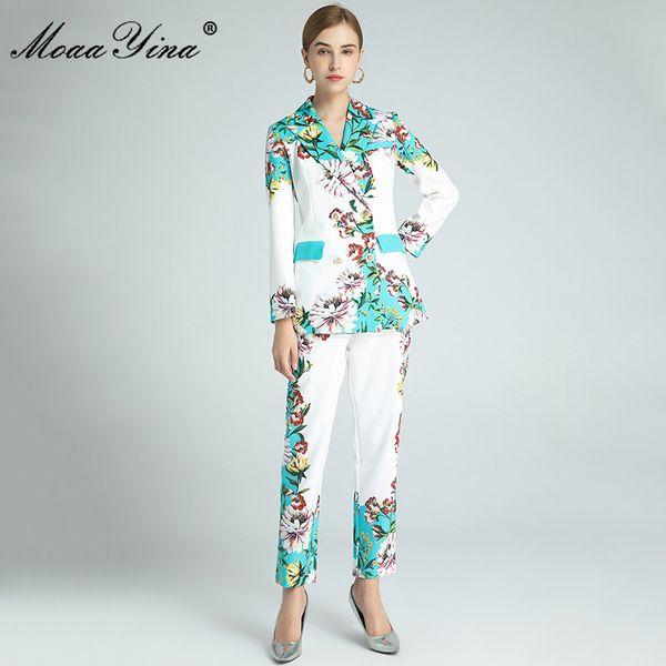 fashion set spring women's long sleeve double breasted suit +floral-print trousers two-piece set 210524, White
fashion set spring women's long sleeve double breasted suit +floral-print trousers two-piece set 210524, White