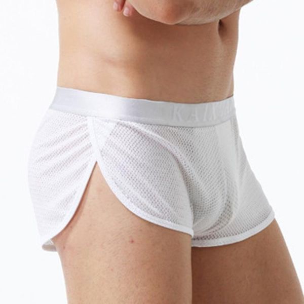 underpants breathable boxer shorts men's underwear ice silk lounge man trunks home sleepwear spilt sissy gay panties a30, Black;white
underpants breathable boxer shorts men's underwear ice silk lounge man trunks home sleepwear spilt sissy gay panties a30, Black;white