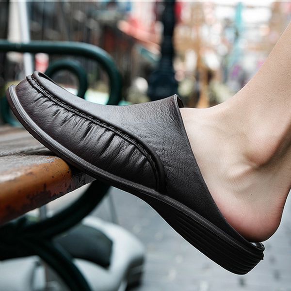 slippers men comfy backless casual sandals breathable anti-slip for summer outdoor hsj88 1ivs, Black
slippers men comfy backless casual sandals breathable anti-slip for summer outdoor hsj88 1ivs, Black