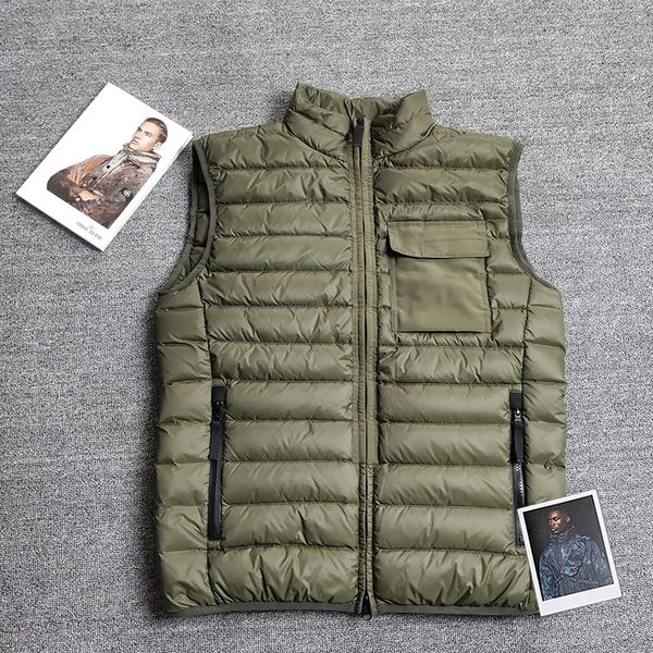 Stone Pirates 21ss Compass sign White duck down vest Simple style monochrome Men's versatile warm coat, Black;white
Stone Pirates 21ss Compass sign White duck down vest Simple style monochrome Men's versatile warm coat, Black;white
