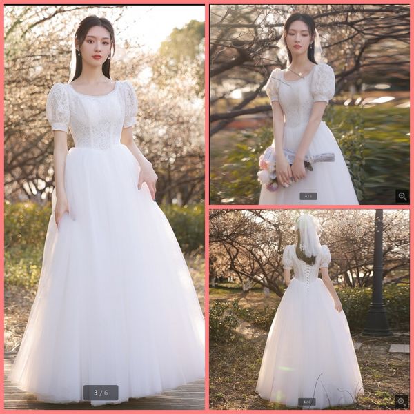 robe de soiree 2021 white lace a line wedding dresses scoop neckline short sleeve modest muslim women bride dress floor length corset simple
robe de soiree 2021 white lace a line wedding dresses scoop neckline short sleeve modest muslim women bride dress floor length corset simple