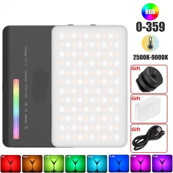 flash heads full color rgb video light led camera 2500k-9000k dimmable 3100mah studio panel fill 
flash heads full color rgb video light led camera 2500k-9000k dimmable 3100mah studio panel fill