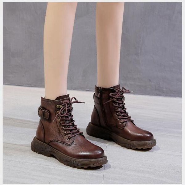 boots rushiman female 2021 genuine leather women booties lacing side zipper lady shoes non-slip girl, Black
boots rushiman female 2021 genuine leather women booties lacing side zipper lady shoes non-slip girl, Black