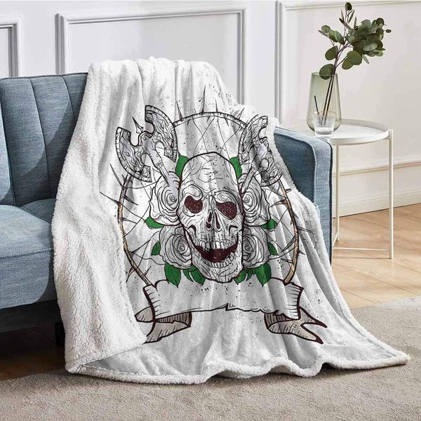 Fleece Throw Blankets Skull Figure with Nose and Axes Grunge Style Desgin Black Christmas Icon Scary Design Blanket ladders for
Fleece Throw Blankets Skull Figure with Nose and Axes Grunge Style Desgin Black Christmas Icon Scary Design Blanket ladders for