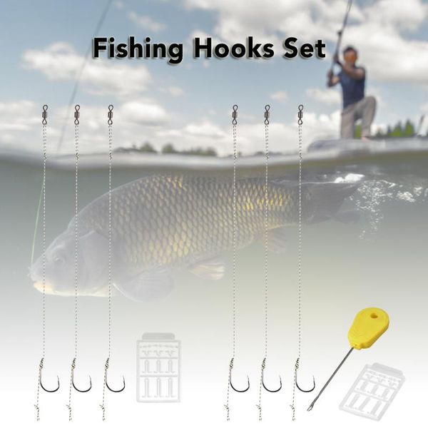 fishing hair rig set braided line hook needle driller boilies bait s swinger hooks
fishing hair rig set braided line hook needle driller boilies bait s swinger hooks