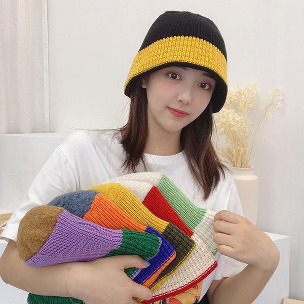 beanie/skull caps women's hat fashion retro color matching wool autumn and winter korean wild lamb velvet basin women, Blue;gray
beanie/skull caps women's hat fashion retro color matching wool autumn and winter korean wild lamb velvet basin women, Blue;gray