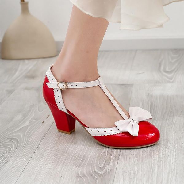 dress shoes summer 2021 fashion cute pumps women t strap buckle bowtie princess block high heels red purple pink party lolita, Black
dress shoes summer 2021 fashion cute pumps women t strap buckle bowtie princess block high heels red purple pink party lolita, Black