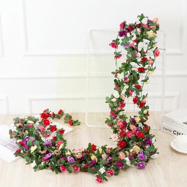 decorative flowers & wreaths 2.5m artificial plants fake vine garland hanging for home garden wedding party craft decoration leaf d5z7
decorative flowers & wreaths 2.5m artificial plants fake vine garland hanging for home garden wedding party craft decoration leaf d5z7