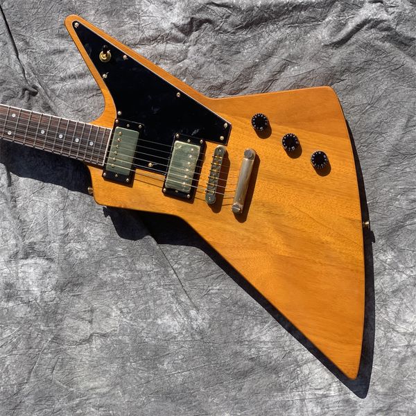 new custom version of goose shaped shaped electric guitar mahogany sun flame fingerboard mosaic, customizable
new custom version of goose shaped shaped electric guitar mahogany sun flame fingerboard mosaic, customizable