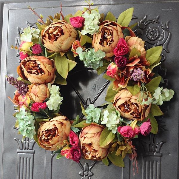 decorative flowers & wreaths artificial brown peony wreath rattan garland simulation silk cloth fake flower home wedding door wall decoratio
decorative flowers & wreaths artificial brown peony wreath rattan garland simulation silk cloth fake flower home wedding door wall decoratio
