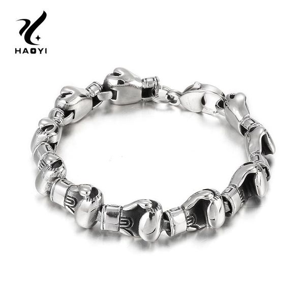 haoyi 22cm boxing boxer glove bracelet chain smooth curb link 316 stainless steel for men link,, Black
haoyi 22cm boxing boxer glove bracelet chain smooth curb link 316 stainless steel for men link,, Black