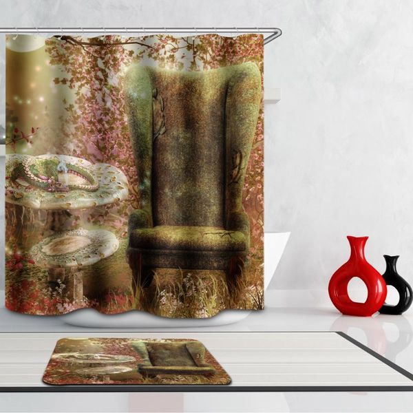 shower curtains scenery print bathroom fabric bath curtain hanging panel + 
shower curtains scenery print bathroom fabric bath curtain hanging panel +