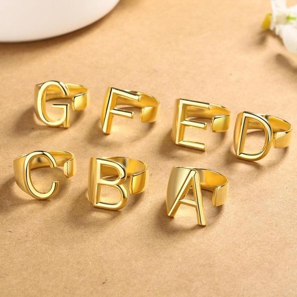 cluster rings kofsac hip hop punk fashion gold plated 26 letters opening for women initial name alphabet finger ring girl party jewelry, Golden;silver
cluster rings kofsac hip hop punk fashion gold plated 26 letters opening for women initial name alphabet finger ring girl party jewelry, Golden;silver