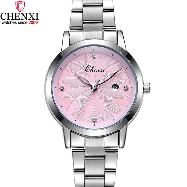 wristwatches chenxi fashion elegant women watches casual pink silver stainless steel rhinestone minimalism ladies quartz wristwatch 303l, Slivery;brown
wristwatches chenxi fashion elegant women watches casual pink silver stainless steel rhinestone minimalism ladies quartz wristwatch 303l, Slivery;brown