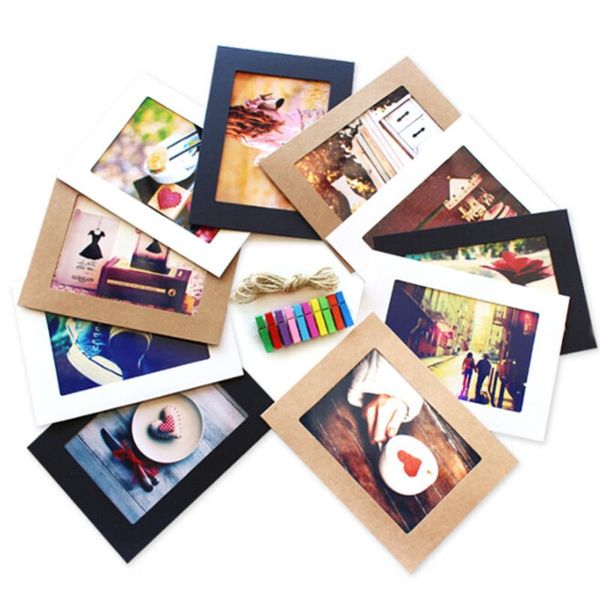 frames and mouldings 10pcs kraft paper diy wall picture po hanging 7 inches frame with rope clip home decoration
frames and mouldings 10pcs kraft paper diy wall picture po hanging 7 inches frame with rope clip home decoration